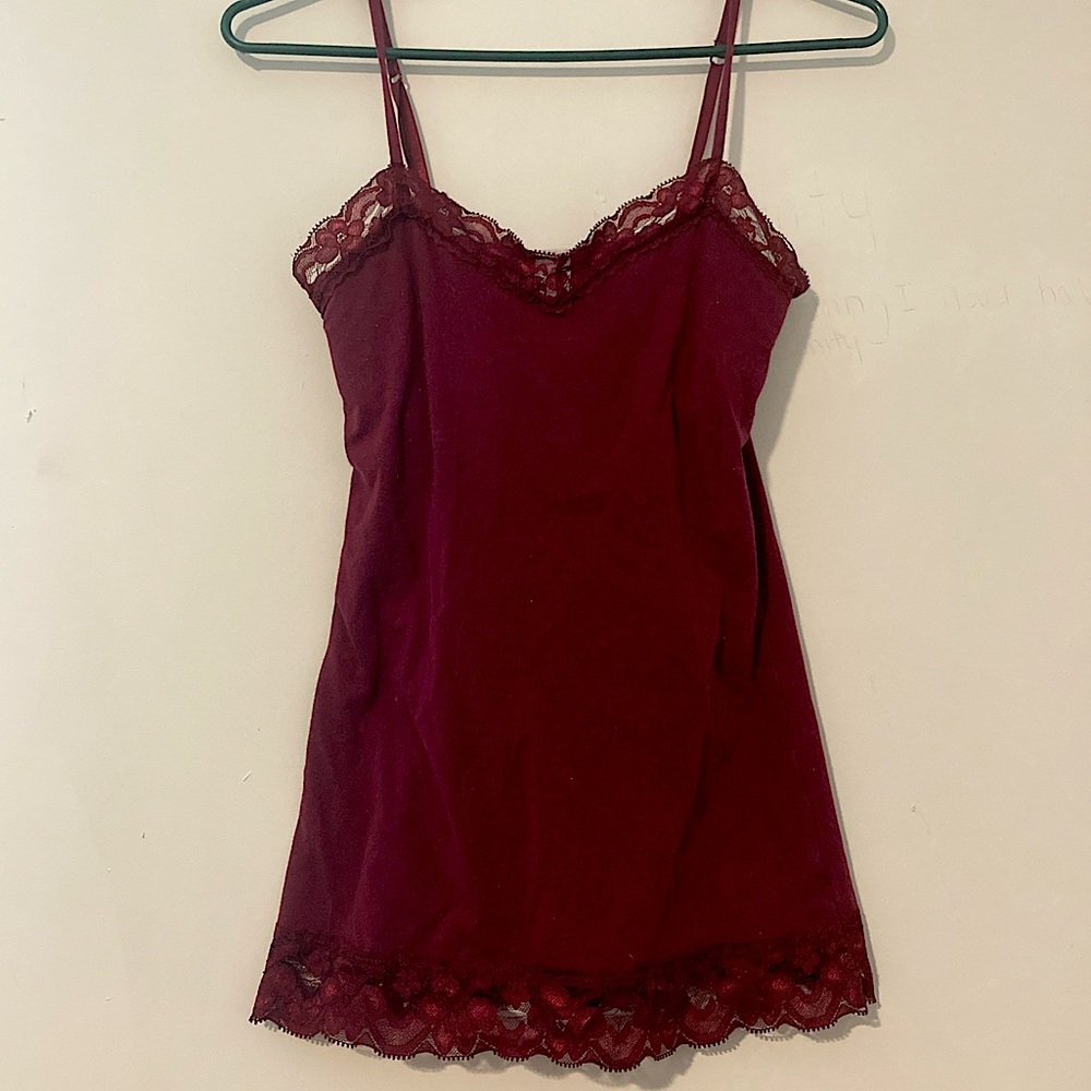 Maroon tank top